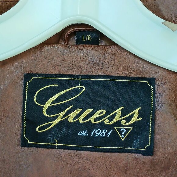 LOWER PRICE for this LADIES GUESS brand Faux Leather JACKET - Picture 8 of 8